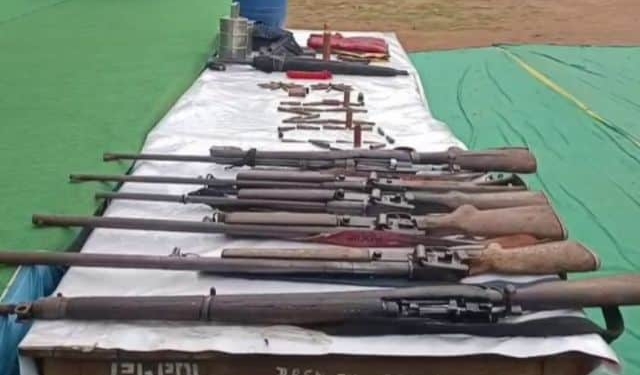 Maoist arms dump in Kandhamal