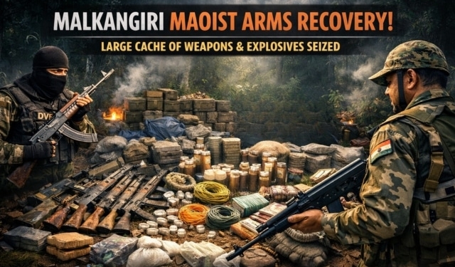 Malkangiri Maoist arms recovery