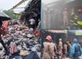 Major Fire Guts Bhubaneswar Market Building Shops