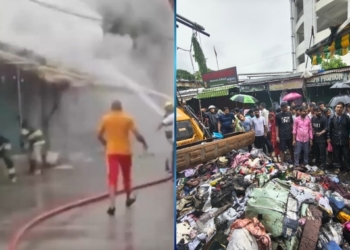 Bhubaneswar Market Building fire