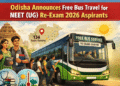 Odisha free bus travel NEET re-exam