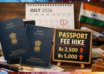 Passport fee hike India 2026