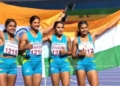 Indian women’s 4x100m relay team
