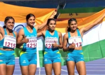 Indian women’s 4x100m relay team