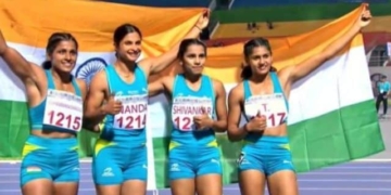 Indian women’s 4x100m relay team