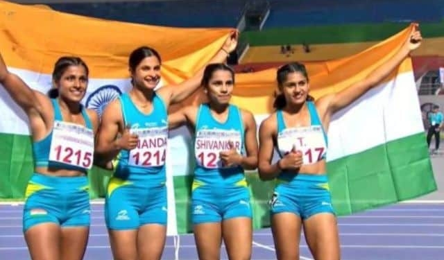 Indian women’s 4x100m relay team