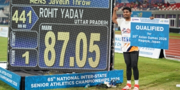 Rohit Yadav javelin throw