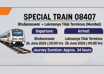 Bhubaneswar to Lokmanya Tilak special train