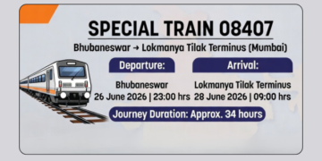 Bhubaneswar to Lokmanya Tilak special train