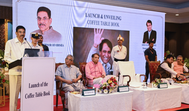 Suresh Prabhu coffee table book launch Odisha Governor