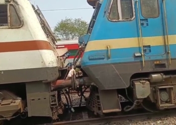 Two Trains Face-to-Face