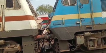 Two Trains Face-to-Face
