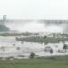 Hirakud Dam floodgate opening