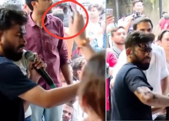 Ink Thrown at Abhijeet Dipke During Hunger Strike at Jantar Mantar After Sonam Wangchuk's Hospitalisation