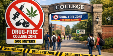 Odisha college 500m drug-free zones