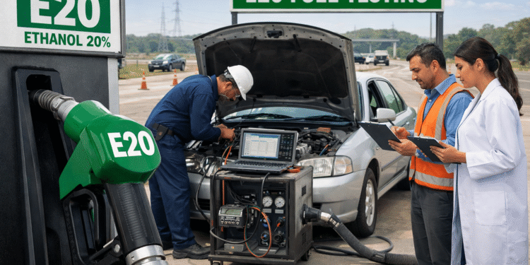 E20 fuel testing India