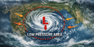 Fresh low pressure area