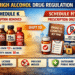 High alcohol drug formulations regulation