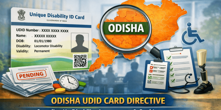 Odisha UDID card disability assessment directive