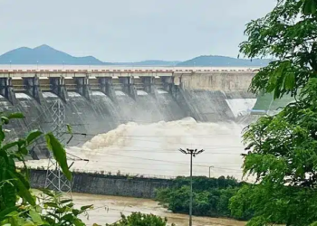 10 Gates of Hirakud Dam Opened as Rising Water Level Follows Heavy Rain in Odisha