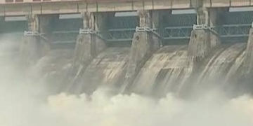 Hirakud Dam Opens Four Sluice Gates To Regulate Rising Reservoir Level