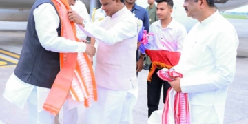 Vice President CP Radhakrishnan Arrives in Bhubaneswar for One-Day Odisha Visit