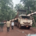 Truck Collides with Railway Gate