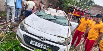 Car Falls Off Bridge