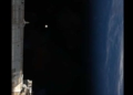 NASA astronaut full moon photo