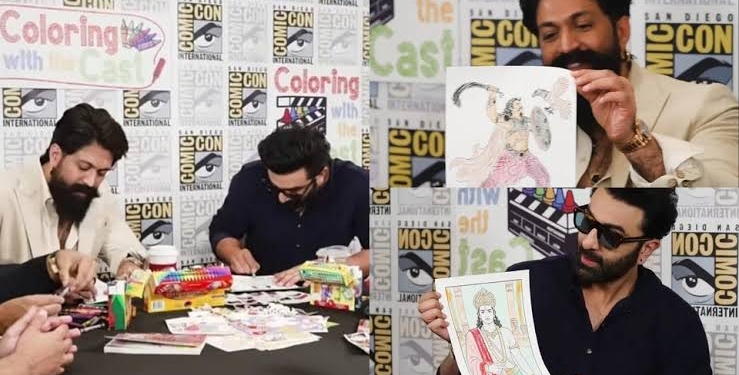 'Pookie girl dads': Ranbir Kapoor and Yash win hearts with adorable colouring challenge during Ramayana promotions at SDCC 2026