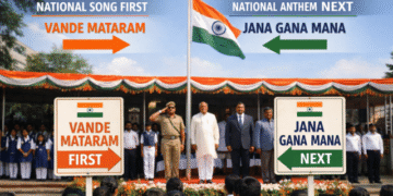 Vande Mataram before National Anthem guidelines