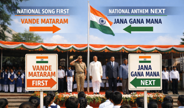 Vande Mataram before National Anthem guidelines