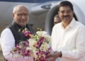 Vice President CP Radhakrishnan Arrives in Bhubaneswar for One-Day Odisha Visit