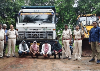 Rayagada forest raid illegal mining