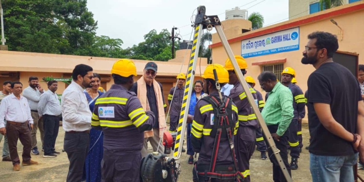NHRC review sanitation workers Bhubaneswar