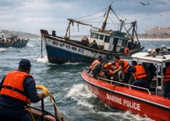 Ten Andhra Fishermen Rescued