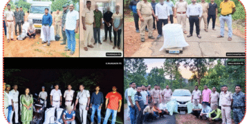 Odisha Police ganja destruction drive