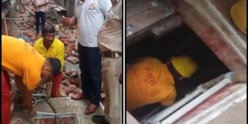 Septic Tank Collapse in Bhubaneswar