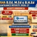 Odisha B.Ed M.Ed B.H.Ed entrance results