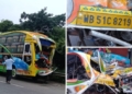 Bus Crashes into Truck