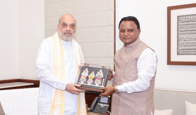 Odisha CM Majhi meets Amit Shah