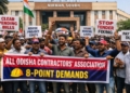 contractors’ protest in Odisha