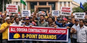contractors’ protest in Odisha