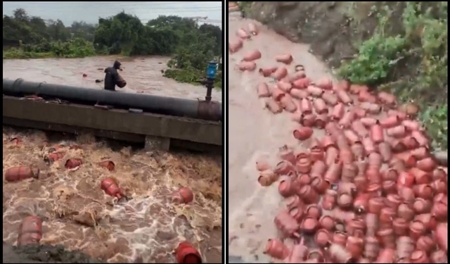 Raigad LPG cylinders flood
