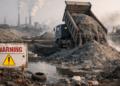 illegal fly ash dumping Sundargarh