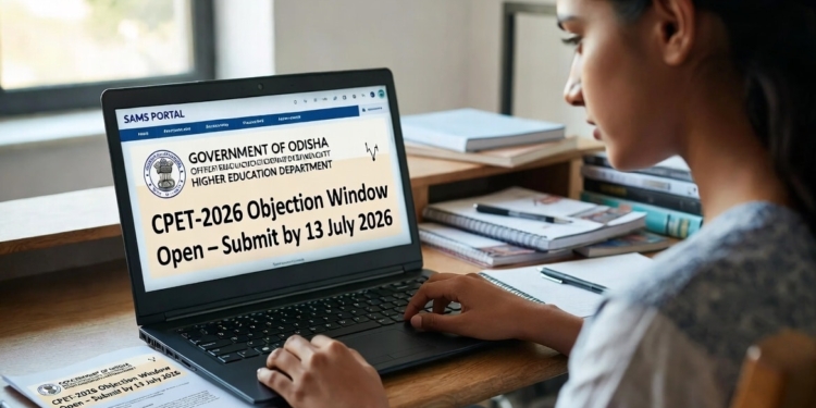 CPET 2026 objections SAMS Portal