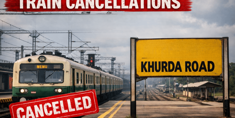 Khurda Road train cancellations July 2026