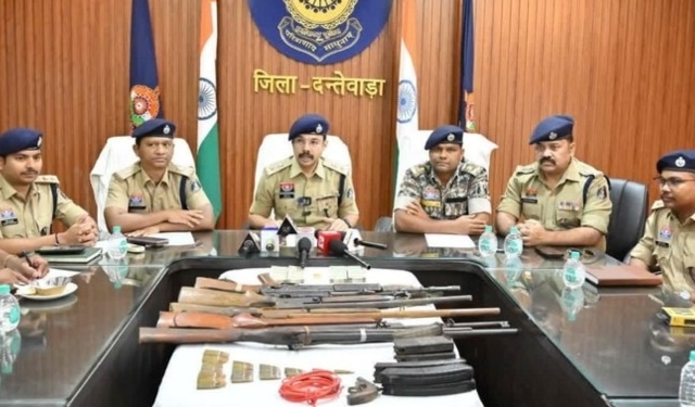 Maoist weapons seizure Chhattisgarh