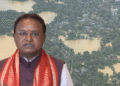 Odisha CM aerial survey flood areas