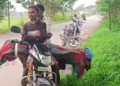 Girl’s Body Carried on Motorcycle